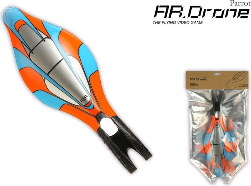 Parrot AR drone blue and orange interior shell with black components, replacement
