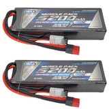 NHX RC 2S 7.6V 5200mAh 150C+ Graphene LiPo-HV Battery (2) w/ Deans Hardcase Battery