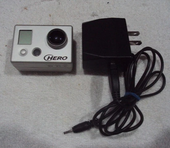 GoPro Hero 2 HD2-14 Silver Action Camera with Electrical Power Plug