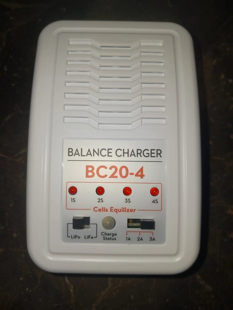 BC20-4 LiPo/LiFe 1-3A 2-4S Balance Battery Charger W/ Accessories USA Ship Rc Battery