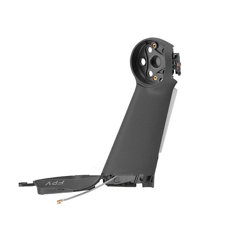 DJI FPV rear right motor arm replacement part, black plastic with circular mount and wiring
