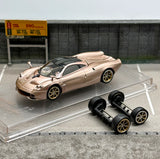 CM Model 1/64 Scale Pagani Huayra Codalunga+Extra Wheels Diecast Model Car Gifts