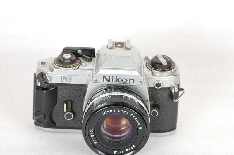 Nikon FG 35mm Film SLR camera with Nikon 50mm lens