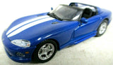 Universal Hobbies # 3657 Dodge Viper Coupe in Blue 1:43 Scale Model Die Cast Car
