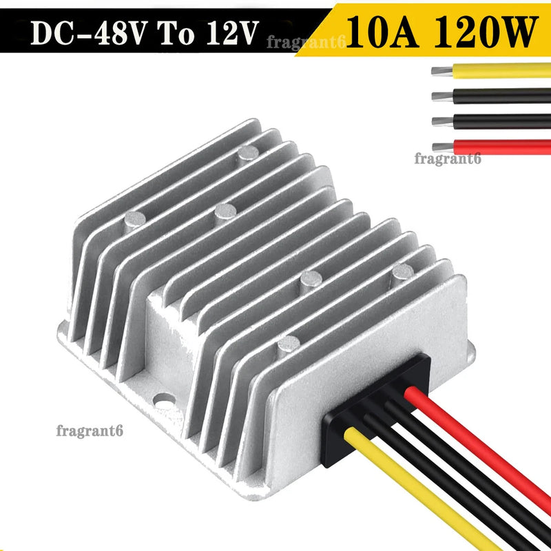 DC 48V Step Down to DC 12V 10A 120W Power Converter Regulator Waterproof Adapter