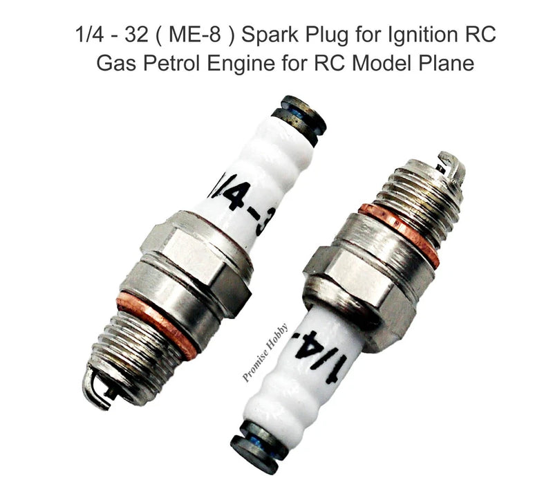 2PCS RCAME 1/4 - 32 Spark Plug for RC Gas Petrol Model Plane Engine