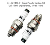 2PCS RCAME 1/4 - 32 Spark Plug for RC Gas Petrol Model Plane Engine