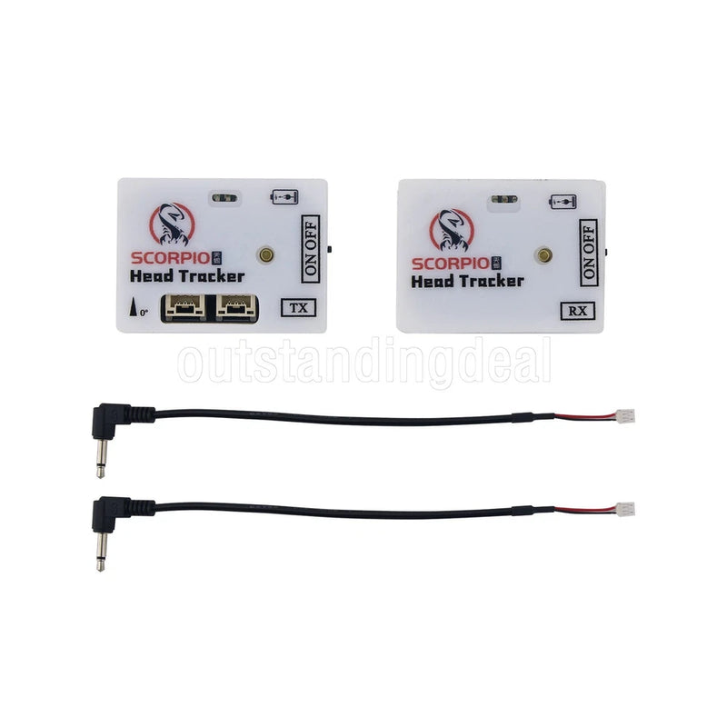 2.4G FPV Head Tracker Module TX RX Module with Battery for Fixed Wing Drones os6