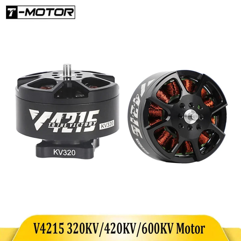 T-Motor FPV brushless motor, black housing with copper windings and circular stator