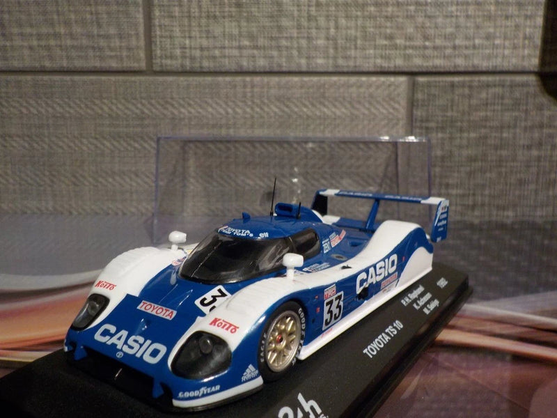1:43 Toyota TS 10 Le Mans race car model, blue and white with number 33