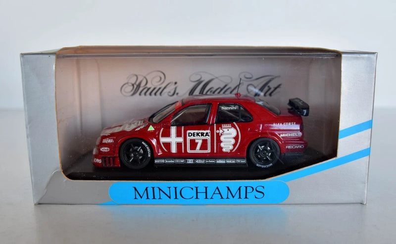 1/43 Minichamps Paul's Model Art Alfa Romeo 155 V6 TI DTM 1993 A. Nannini NOS!