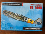 Messerschmitt Bf 109D 1:48 model aircraft kit box with German & Swiss markings