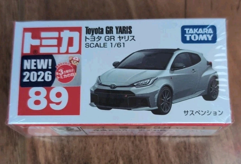 Takara Tomy Tomica No.89 Toyota GR Yaris Diecast Model Car New 2026 Scale 1/61