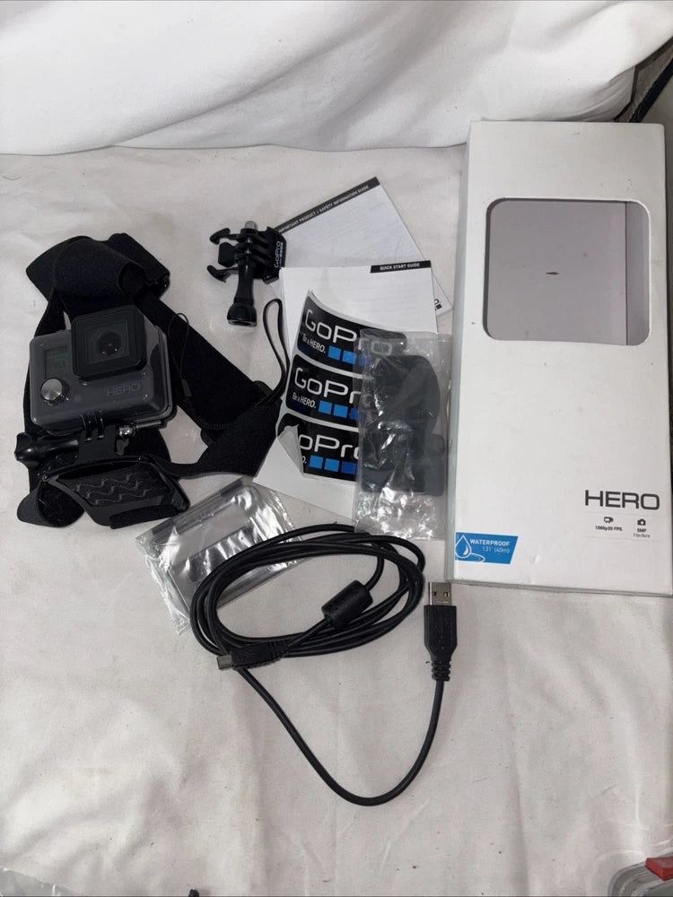 GOPRO HERO Action CAMCORDER Model HWBL1 CHDHA-301 With Cable + Accessories
