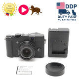 [ Near MINT ] Fuji Fujifilm X Series X10 12.0MP Digital Camera Black From JAPAN