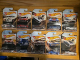 Hot Wheels vintage American muscle die-cast car set, 10 boxed vehicles