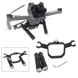 Drone flashlight holder bracket with two-cylinder LED lights and mounting hardware