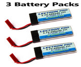 Brand New Lectron 3 pcs of Pro 3.7 volt 600mAh 35C LiPo Battery For SYMA X1