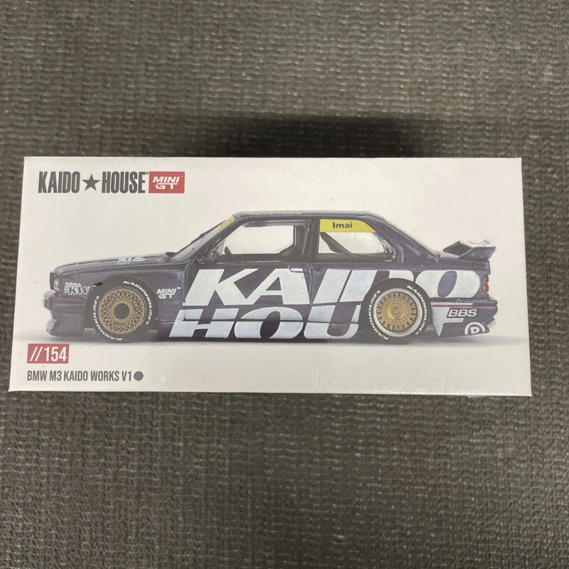 Sealed box containing 1/64 die-cast BMW M3 Kaido Works V1 model car
