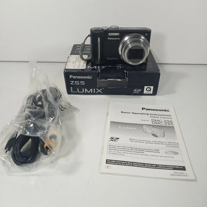 Panasonic Lumix DMC-ZS5 Digital Camera & Battery Only Parts Repair Display Issue