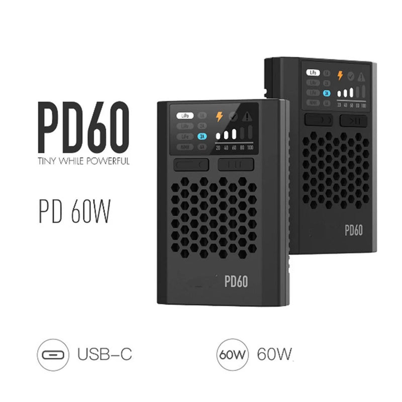 PD60 60W 6A Battery Balance FPV Charger Type-C for 1-4S Lipo Battery RC Drone a