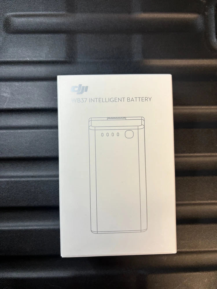 DJI WB37 intelligent battery packaging with battery outline on box