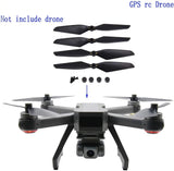 Black quadcopter propeller blade set with mounting screws for MJX B20 drone