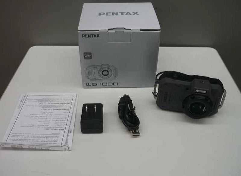 Ricoh PENTAX WG-1000 Glay 16.3 MP Waterproof Action Camera From Japan Used Ricoh