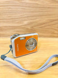 FUJIFILM FinePix V10 Orange Working Digital Camera with Charger Tested