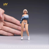 1/18 1/24 1/43 1/64 Miniatures Sexy Underpants Girl Scene Props Figure For Cars