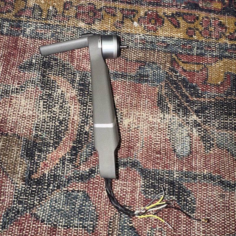 DJI Mavic 2 front left motor arm part with attached wiring, gray metal