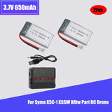 2Pcs 3.7V 25C 650mAh 852540 Li-po Battery For Syma X5C-1 X5SW X8tw Part RC Drone