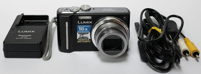 Panasonic Lumix DMC-ZS5 12.1MP Digital Camera Black Tested Mark on Screen READ