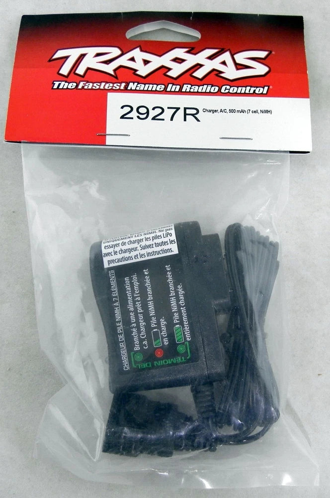 Traxxas 2927R Charger, A/C, 500 mAh (7 cell, NiMH) Battery