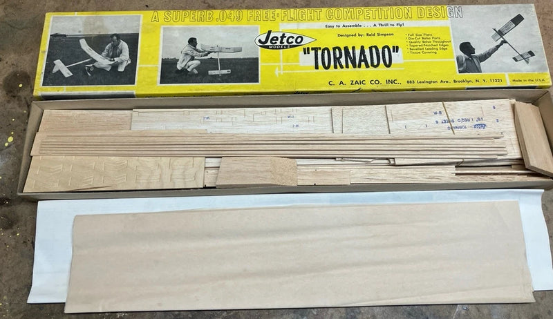 Jetco Toronado 1/2A Free Flight Kit Reid Simpson Design / C.A. Zaic Co Inc.