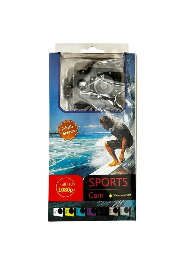 Waterproof Sports Action Cam 1080p 30M 2.0?? Screen w/ Accessories ?C Parts