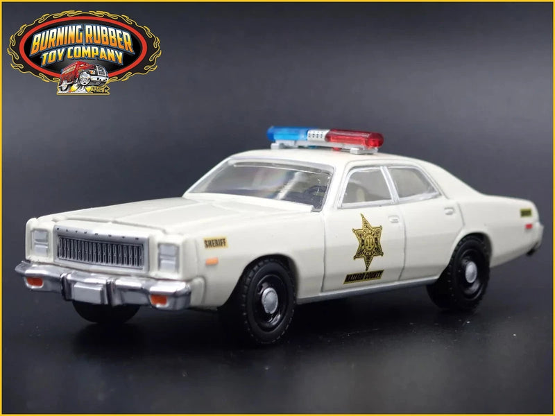 1977 PLYMOUTH FURY DUKES OF HAZZARD COUNTY SHERIFF 1:64 SCALE DIECAST MODEL CAR