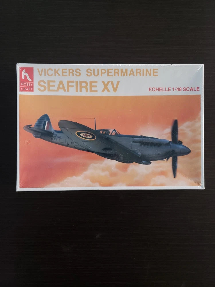 Hobby Craft Seafire XV 1/48 model kit box with aircraft artwork