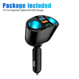 Multiple Devices Can Be Charged at the Same Time with Digital Display Car Charge
