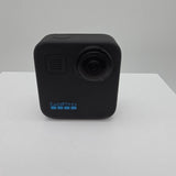 Black GoPro MAX 360 action camera front with lens