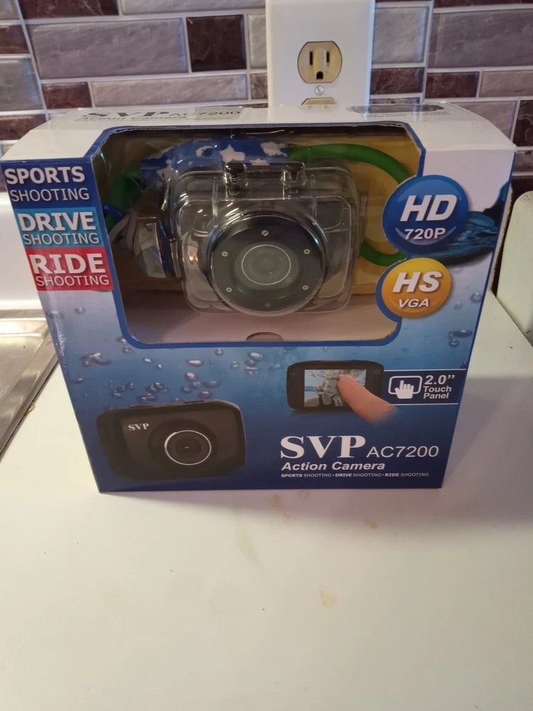 SVP AC 7200 action camera 2.0 touchscreen HD 720P new