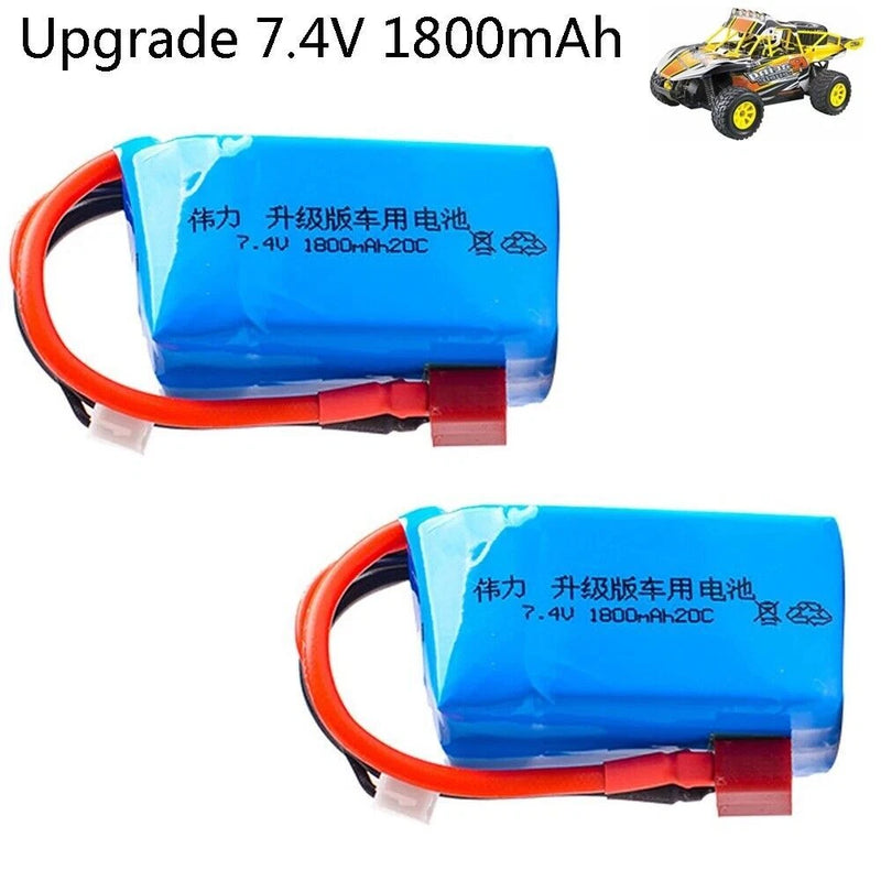 7.4V 1800mah 20C Lipo Battery for Wltoys A959-b A969-b A979-b K929-B RC Cars toy