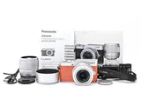 Panasonic LUMIX DC-GF9 Mirrorless Camera Double Lens Set Excellent Condition