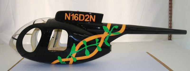 700 size MD500E Green leaf painting RC Helicopter Fuselage scale KIT model