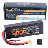 2S 8000mAh 100C-200C XT60 Lipo Battery + Adapter Powerhobby PHB2S8000100XT60 Battery