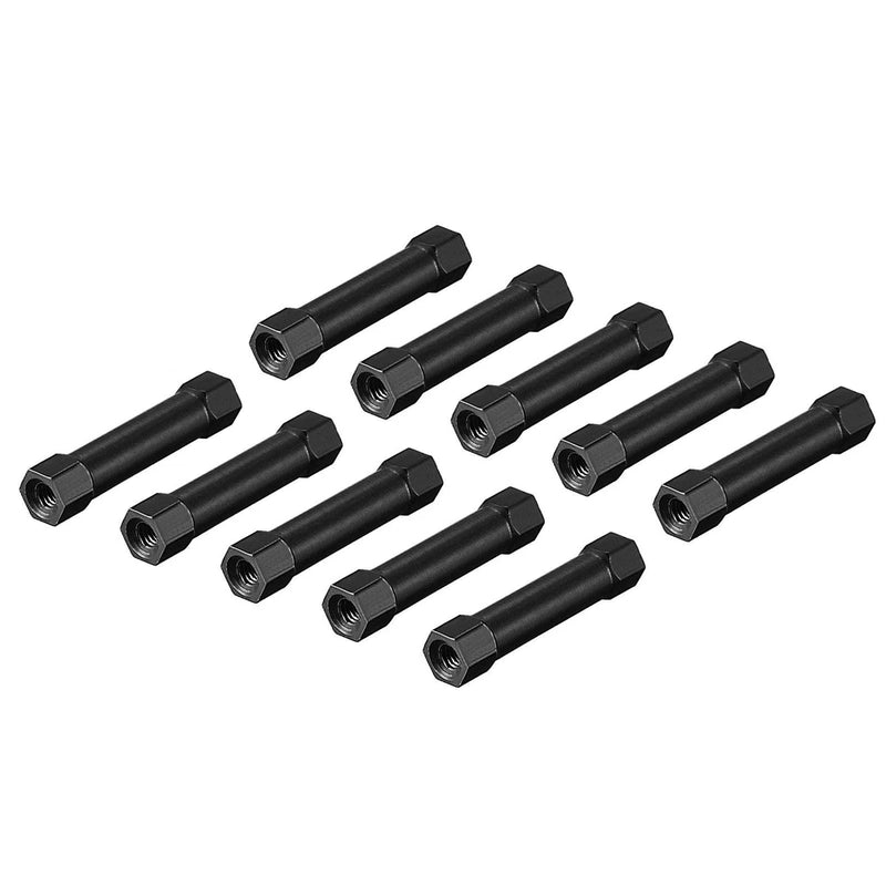 10 Pack M3x30mm Hex Standoff Hexagon Studs for FPV / RC / PCB, Black