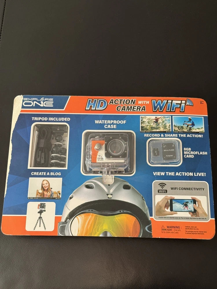 Explore One HD Wi-Fi Action Camera - New - Great  Kids Gift