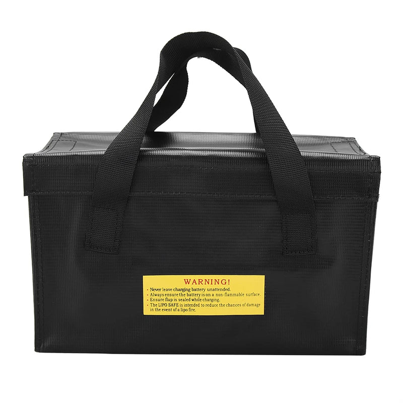 (Black)Explosionproof Lipo Battery Safe Bag Large Space Charging Batteries HO MG