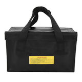 (Black)Explosionproof Lipo Battery Safe Bag Large Space Charging Batteries HO MG