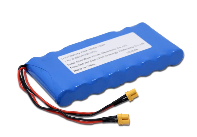 7.4V 8000mAh Li-ion Replacement Battery for Heated Lunch Box Type B Connector Battery